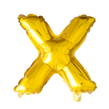 XXL Folienballon Gold Buchstabe X